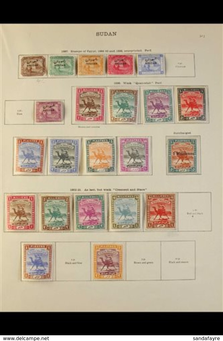 1897-1935 ALL DIFFERENT MINT COLLECTION  Presented On Printed "New Ideal" Album Pages That Includes 1897-Sphinx & Pyrami - Soedan (...-1951)