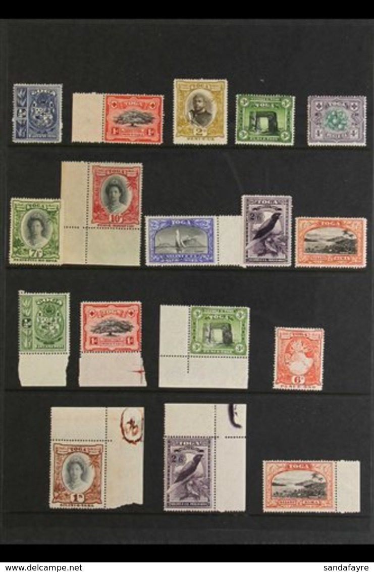 1897-1949 FINE MINT ASSEMBLY  An Attractive All Different Group With 1897 (watermark Tortoises) ½d, 1d, 2d, 3d, 4d, 7½d, - Tonga (...-1970)