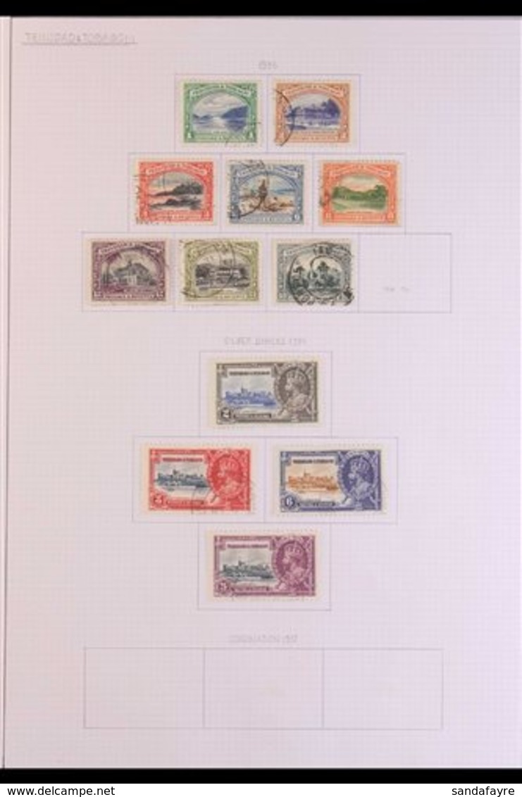 1935-59 USED COLLECTION  Presented On Album Pages, Incl. 1935 Pictorials To 48c, 1935 Silver Jubilee Set, 1938-44 Defins - Trinidad & Tobago (...-1961)