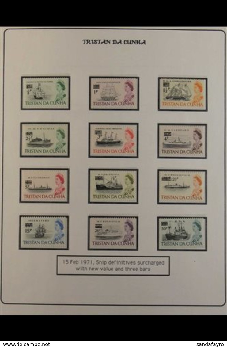 1971-98 NEVER HINGED MINT COLLECTION .  Neatly Written Up In An Album With Pages Slotted Into Protective Sleeves, Appear - Tristan Da Cunha