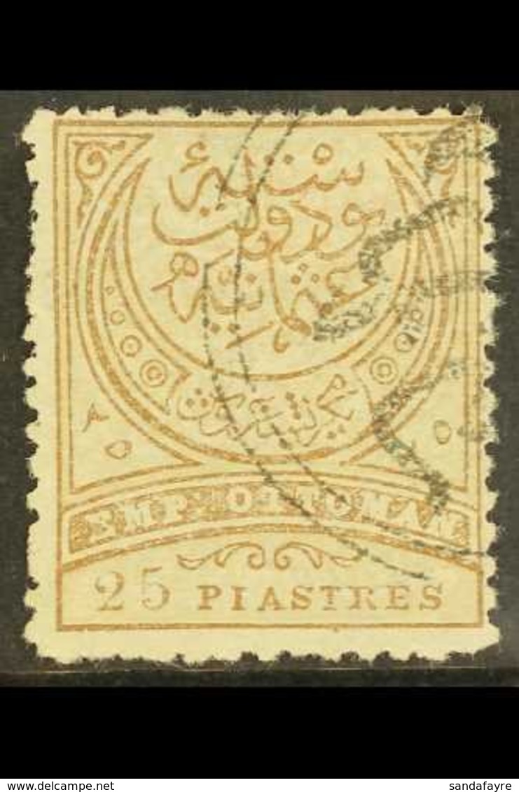 1886  25pi Pale Grey Brown, SG 112, Very Fine Used. For More Images, Please Visit Http://www.sandafayre.com/itemdetails. - Autres & Non Classés