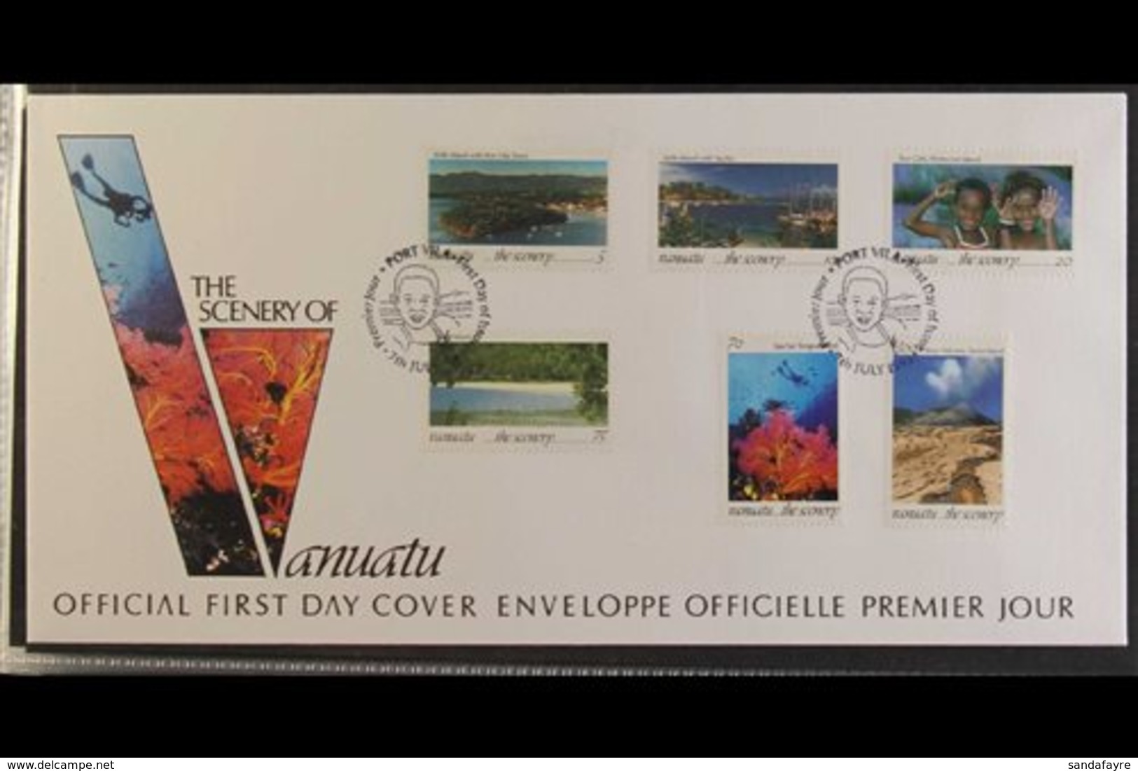 1993-2013 FIRST DAY COVERS  ALL DIFFERENT COLLECTION With Complete Sets & Miniature Sheets On Illustrated, Unaddressed F - Vanuatu (1980-...)