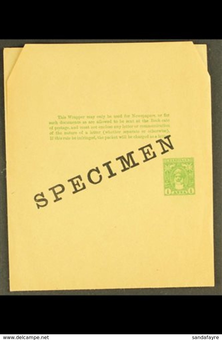 POSTAL STATIONERY  1899 ½a Yellow-green On Buff Wrapper, H&G 5, Fine Unused With "SPECIMEN" Overprint. For More Images,  - Zanzibar (...-1963)