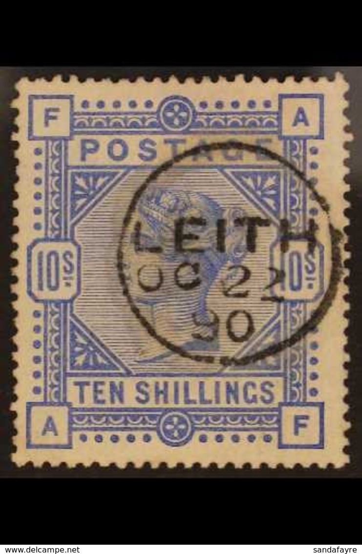 1883-84  10s Ultramarine, SG 183, A Lovely Example With Crisp Upright Leith 1890 Cds, Good Colour And Full Perfs. For Mo - Other & Unclassified