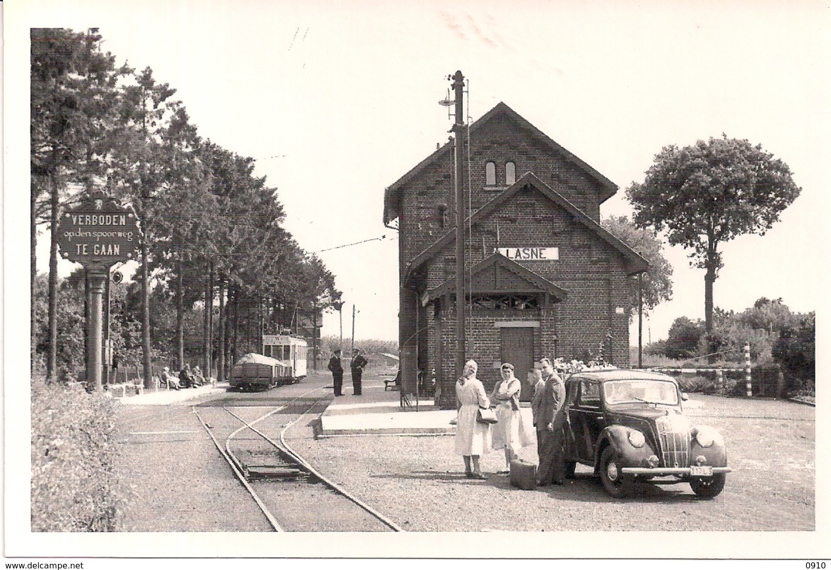 LASNE-GARE VICINAL-BUURTSPOORWEGSTATION-FOTOKAART - Lasne