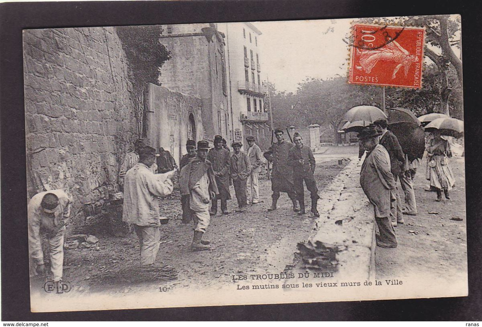 CPA Vignerons Révolte De 1907 Troubles Du Midi Circulé Les Mutins - Streiks