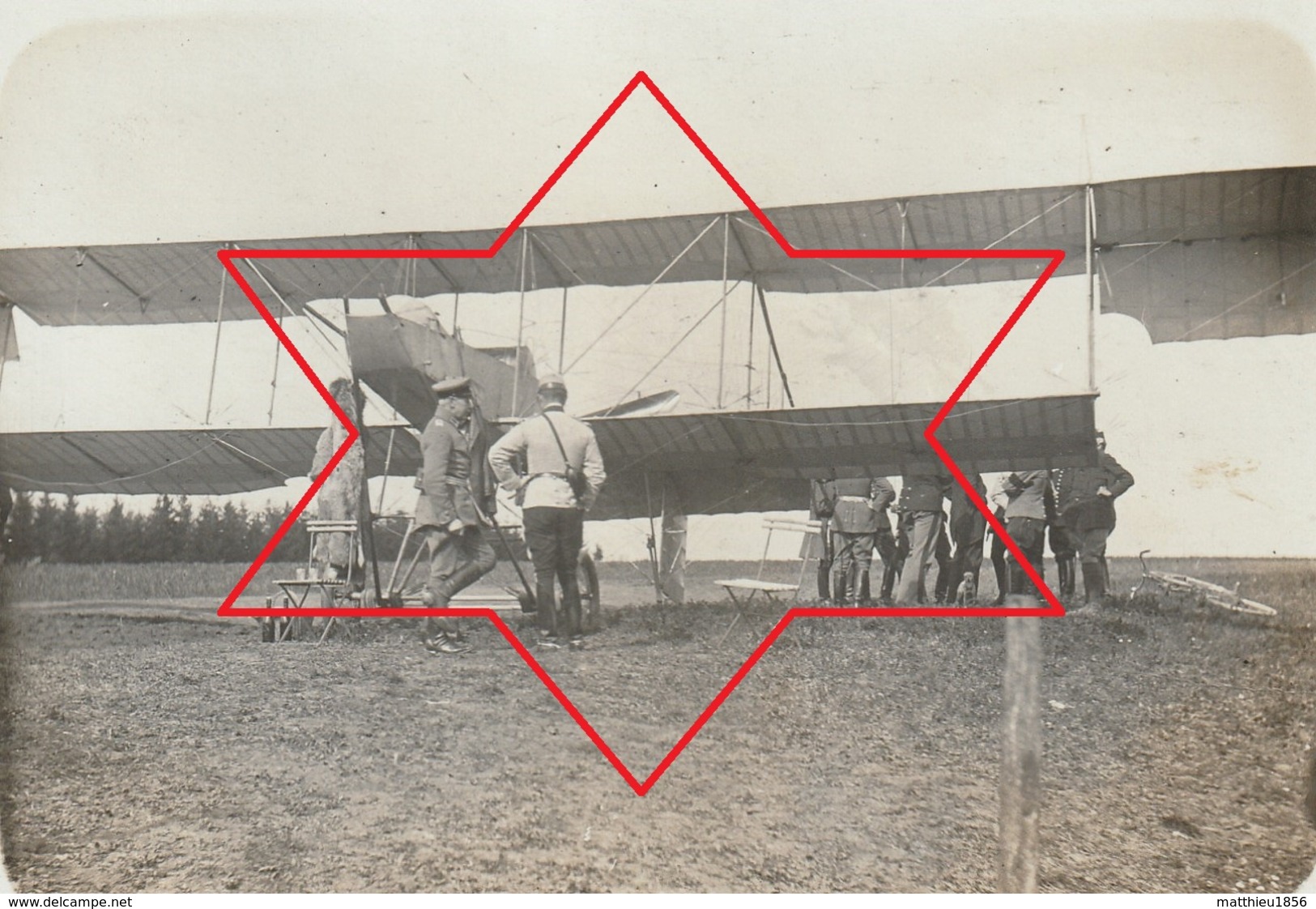 Photo 1915 ARRACOURT - Un Avion Allemand Ago C1 ??, Aviation (A216, Ww1, Wk 1) - 1914-1918: 1. Weltkrieg