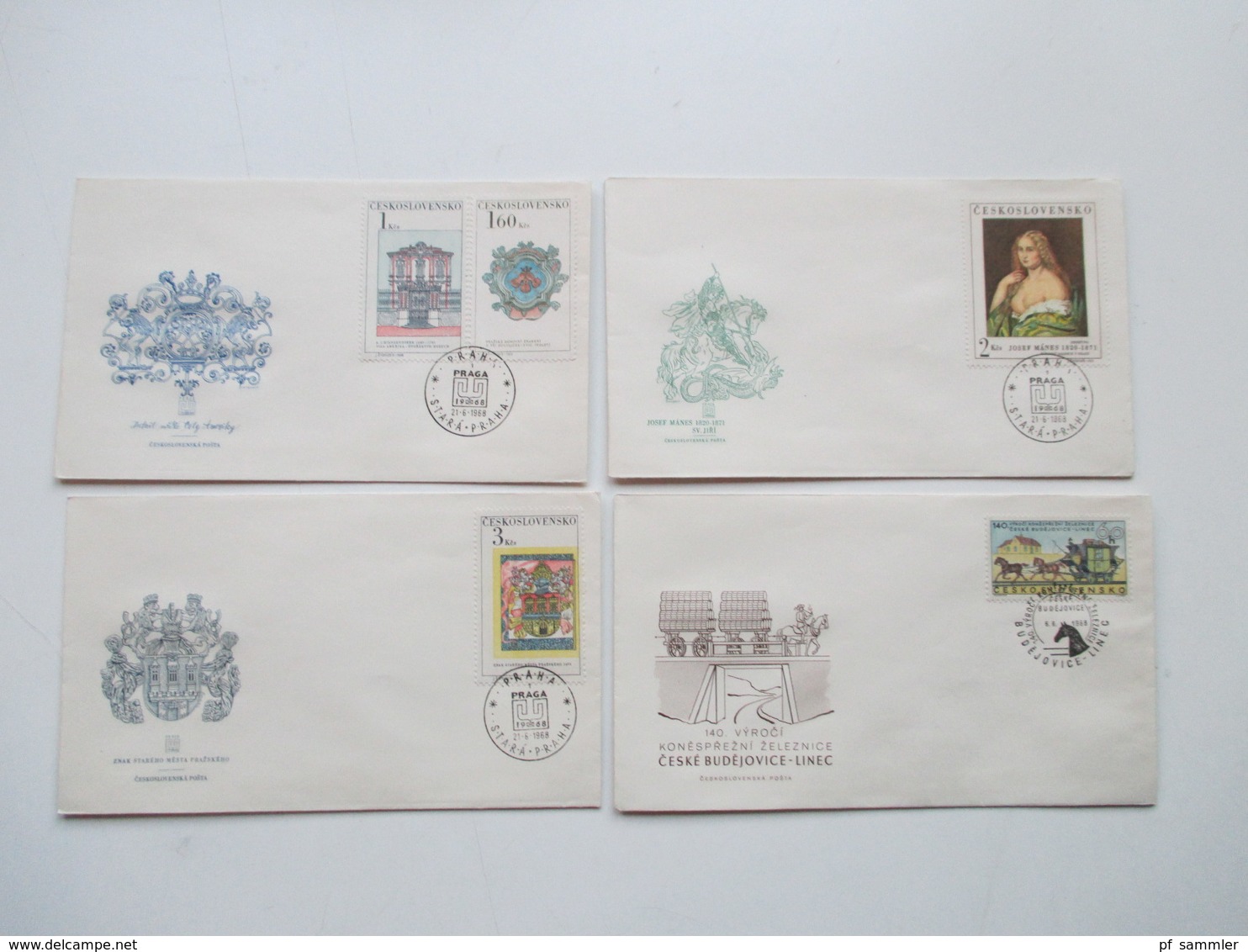 CSSR 1950 - 69 Belegeposten 500 FDC teils echt in die DDR gelaufen. Einschreiben / Luftpost auch Zollstempel Celnice