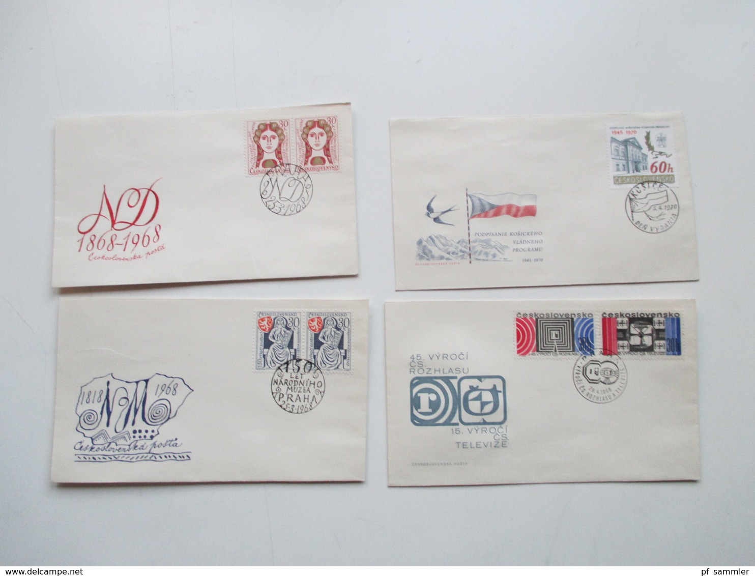 CSSR 1950 - 69 Belegeposten 500 FDC teils echt in die DDR gelaufen. Einschreiben / Luftpost auch Zollstempel Celnice