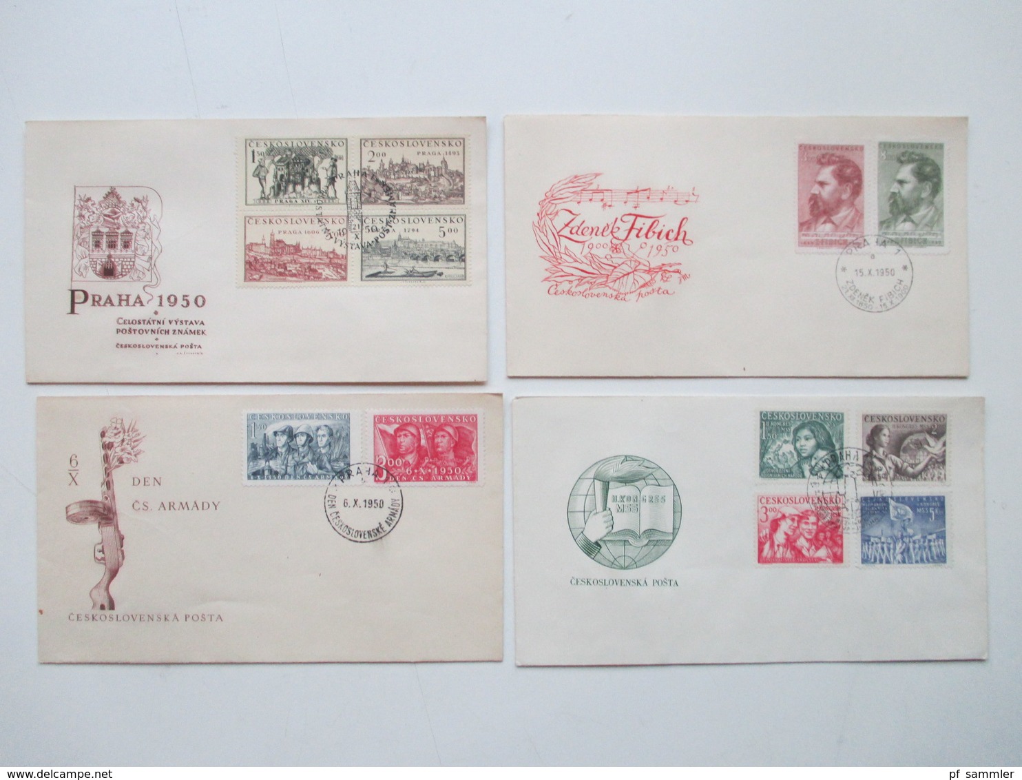 CSSR 1950 - 69 Belegeposten 500 FDC teils echt in die DDR gelaufen. Einschreiben / Luftpost auch Zollstempel Celnice