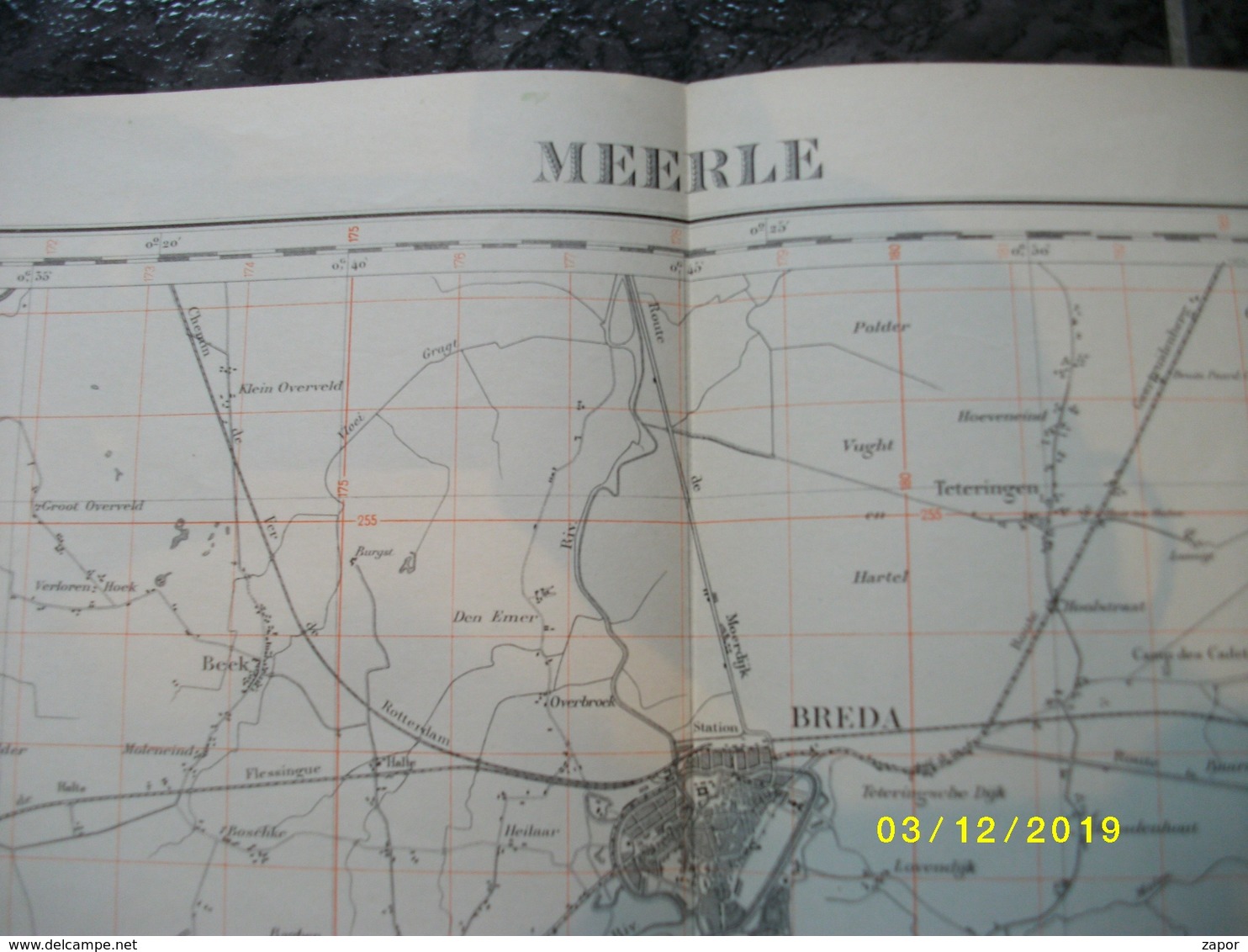 Topografische / Stafkaart Van Meerle (Breda Gilze Chaam Wildert Ginneken Bavel) - Mapas Topográficas