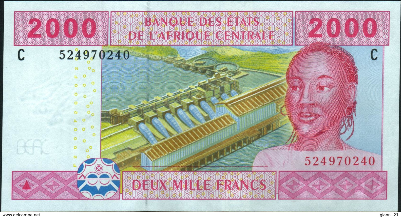 CENTRAL AFRICAN STATES - 2.000 Francs 2002 {Chad #C} UNC P.608 Cc - Ciad