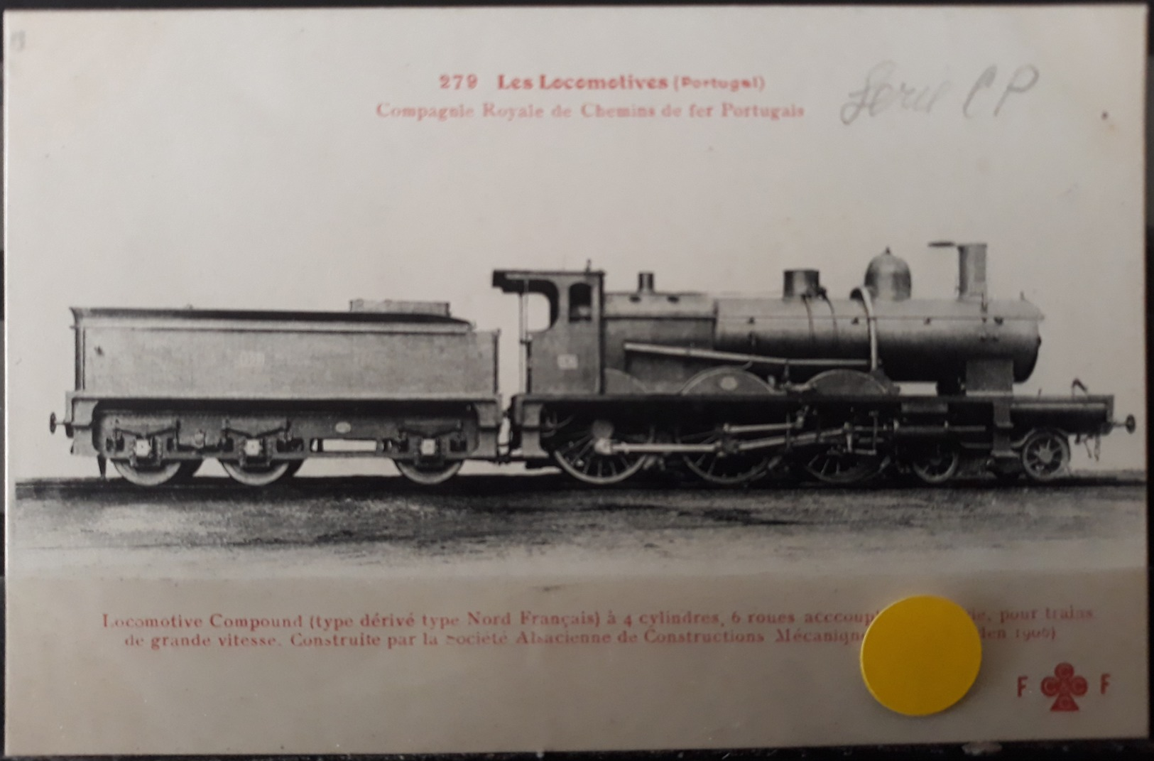 N°53) LES LOCOMOTIVES PORTUGAL -. N° 279 - Treni