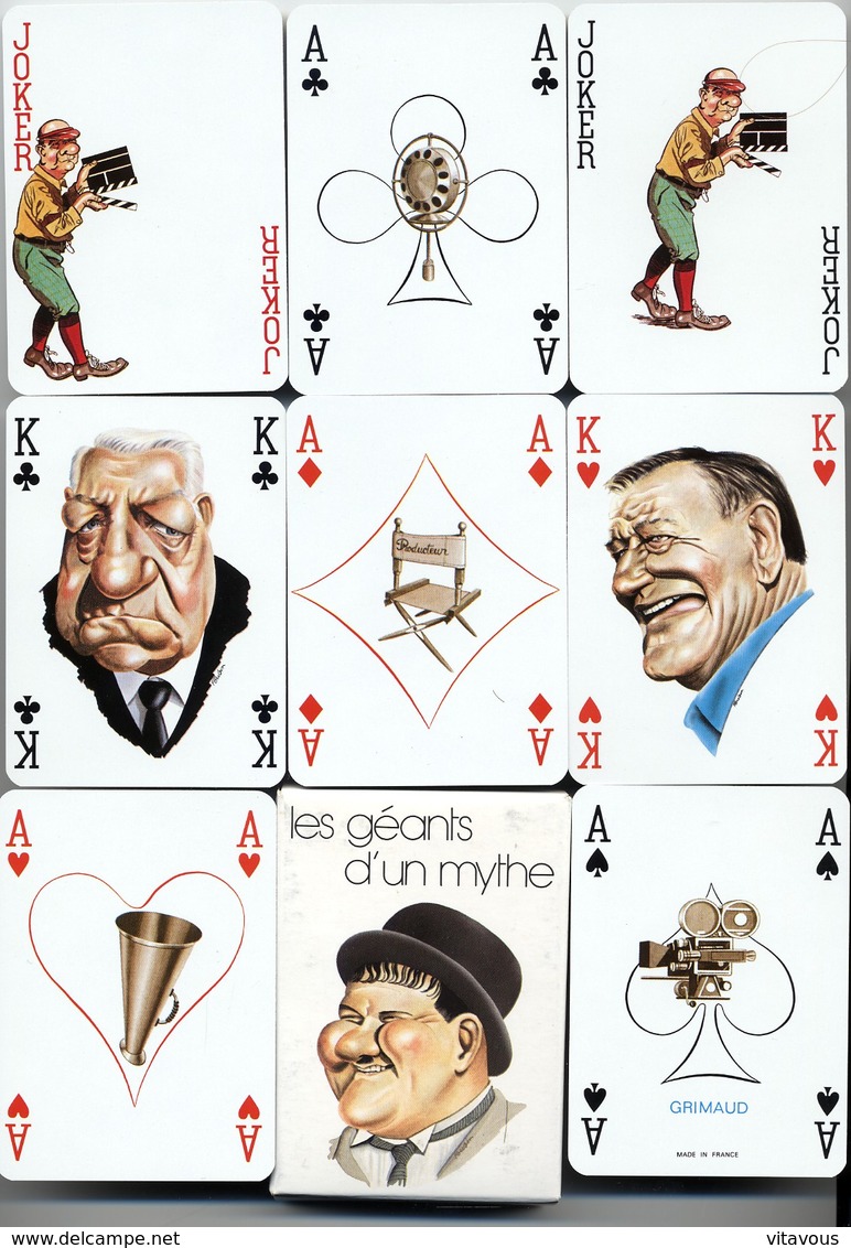 Cinéma Les Géants D'un Mythe - Acteurs Movie Film Etc ... Jeu De 54 Cartes à Jouer Joker - 54 Cartes