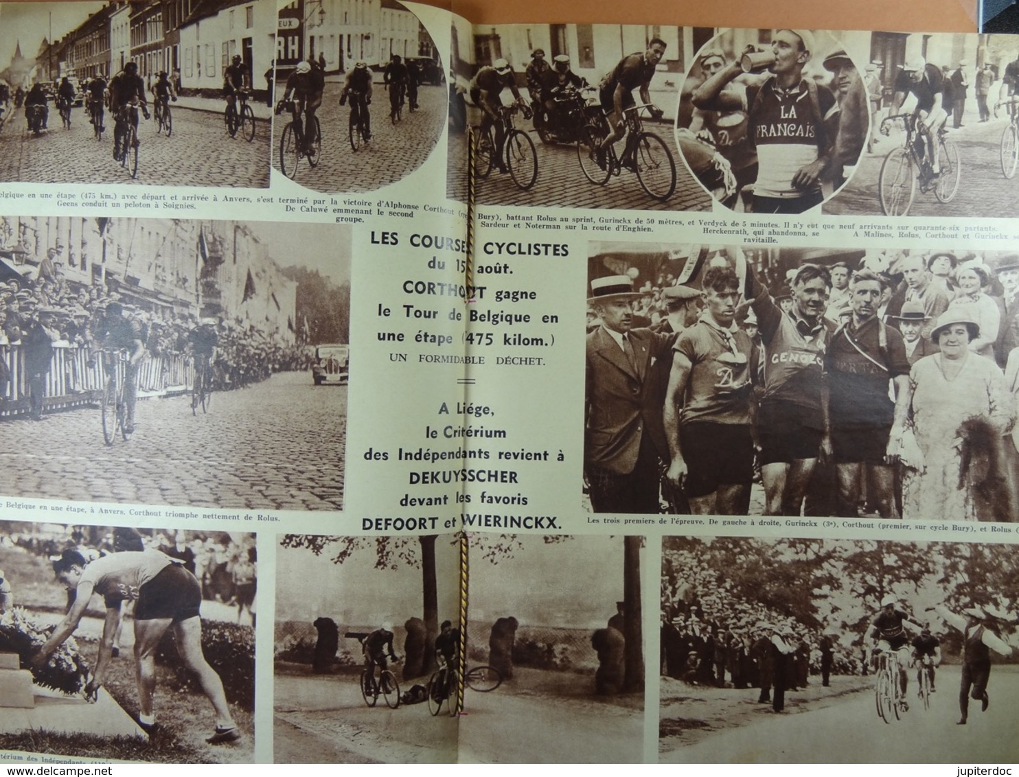 Les Sports Illustrés 1934 N°696 Kaers Svherens Herve Wierinckx Corthout Liège La Gantoise Malines - Deportes