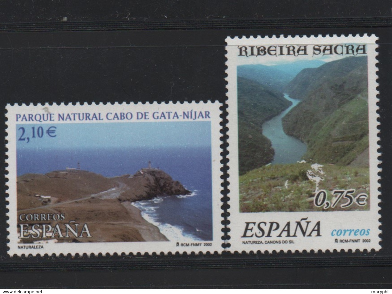 LOT 74 - ESPAGNE N° 3449/3450 **   PARC NATUREL-  FACIALE  2.85 € - Other & Unclassified