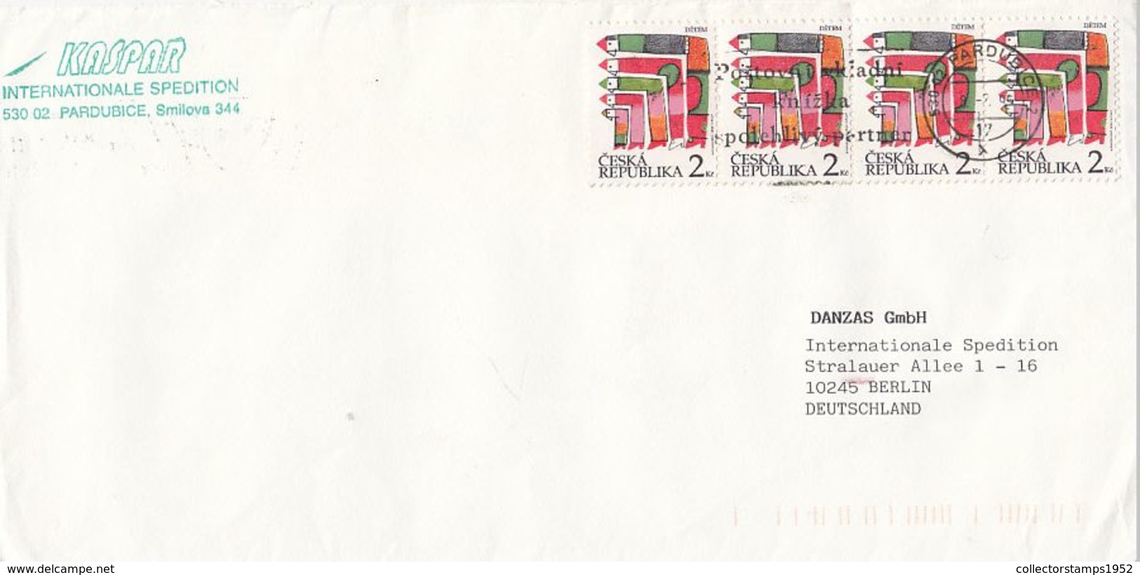 7607FM- CHILDRENS DAY, STAMPS ON COVER, 1995, CZECH REPUBLIC - Lettres & Documents