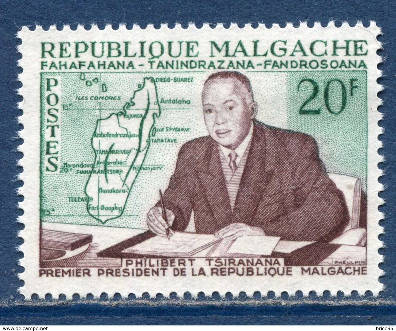 République Malgache - Madagascar - YT N° 353 - Neuf Sans Charnière - 1960 - Madagascar (1960-...)