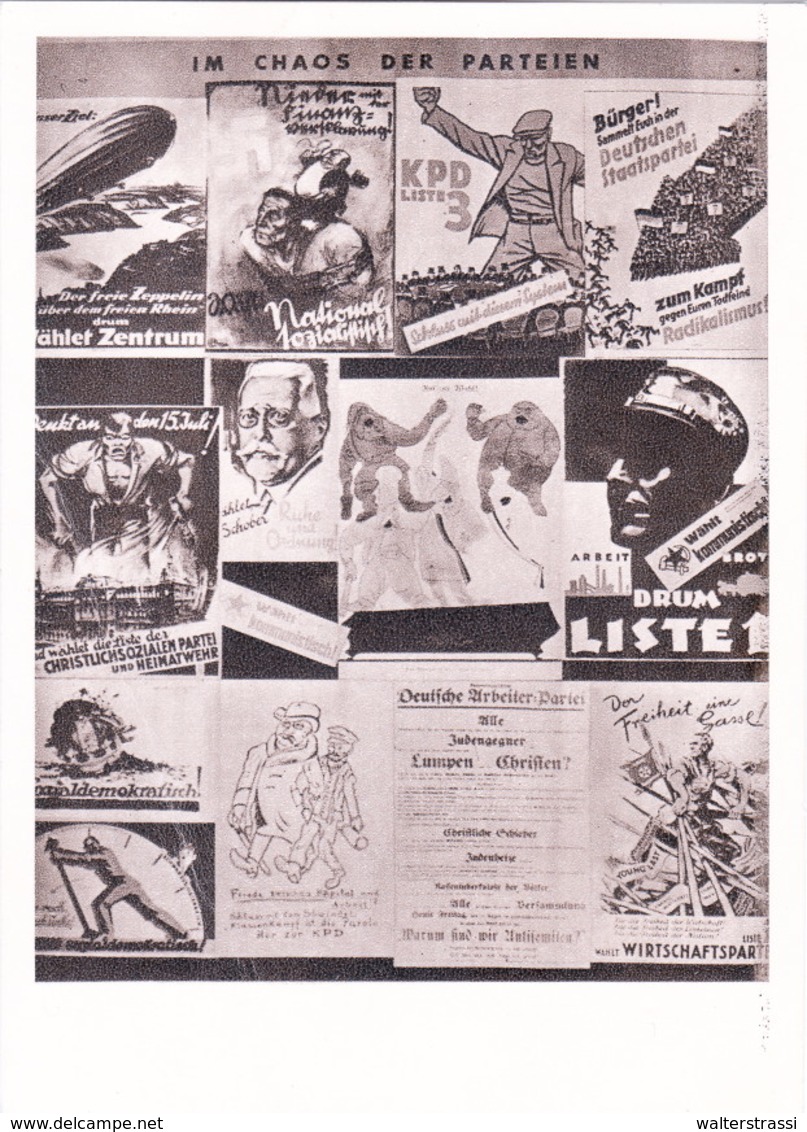 III. Reich, Propagandakarte " AUSSTELLUNG - Im Chaos Der Parteien " Wien Messepalast - Weltkrieg 1939-45