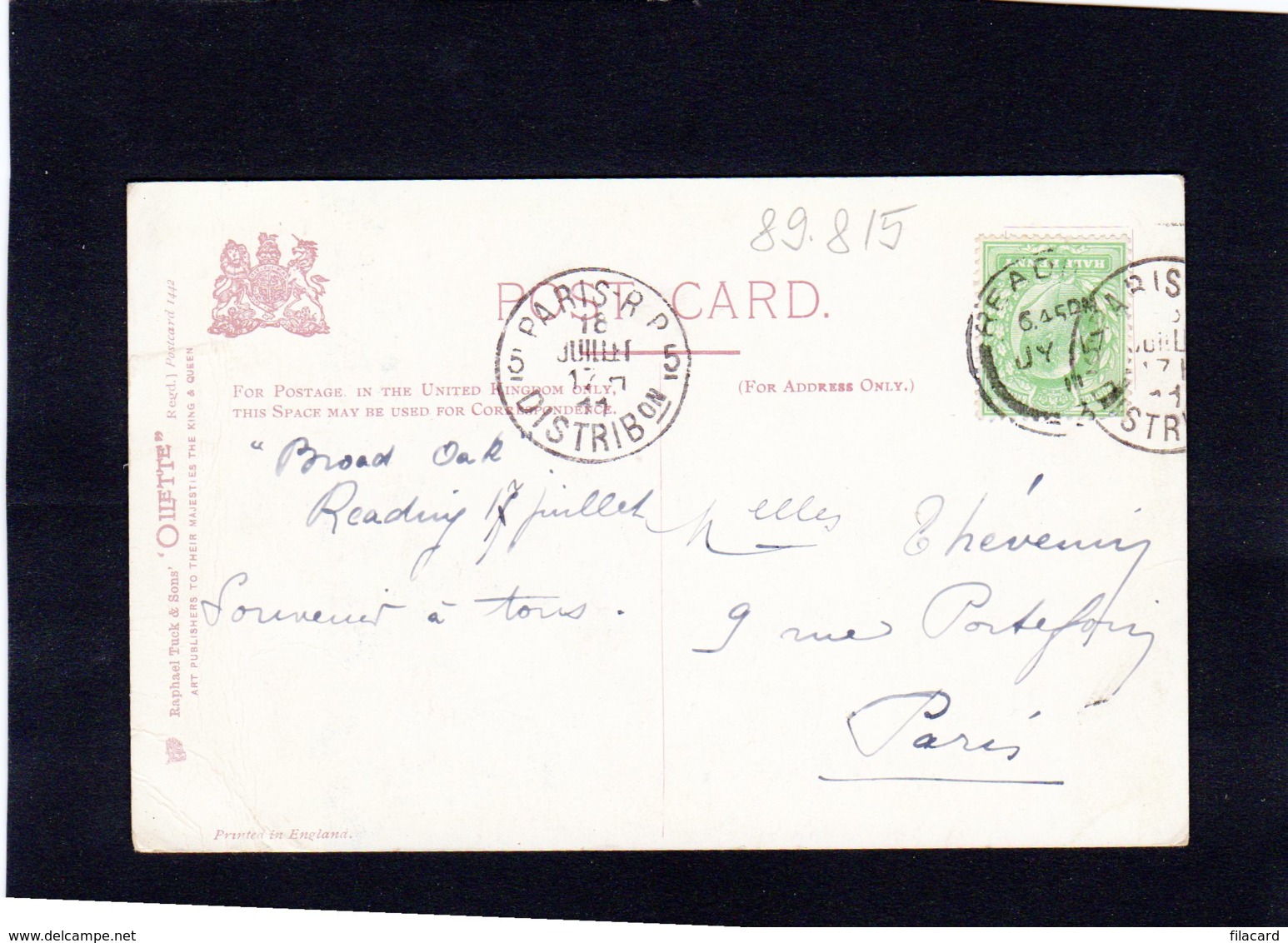 89815    Regno  Unito,    Town  Hall And  Church Of  St. Lawrence,  Reading,  VG  1911 - Reading