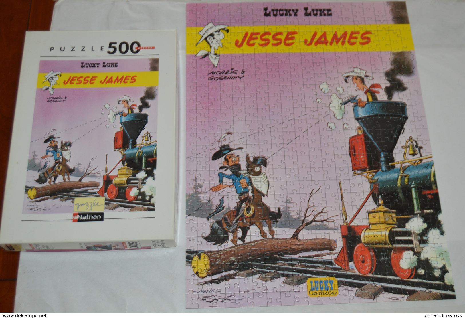 LUCKY LUKE "JESSE JAMES" PUZZLE NATHAN DE 500 PIECES 49X36 Cm Complet Et En Bon état Voir Photo - Puzzles