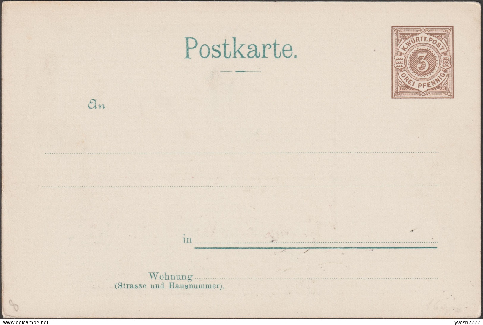 Württemberg 1896. Entier TSC. Expo D'électricité. Visite Du Paysan Et De Son Fils. Belle époque - Agriculture