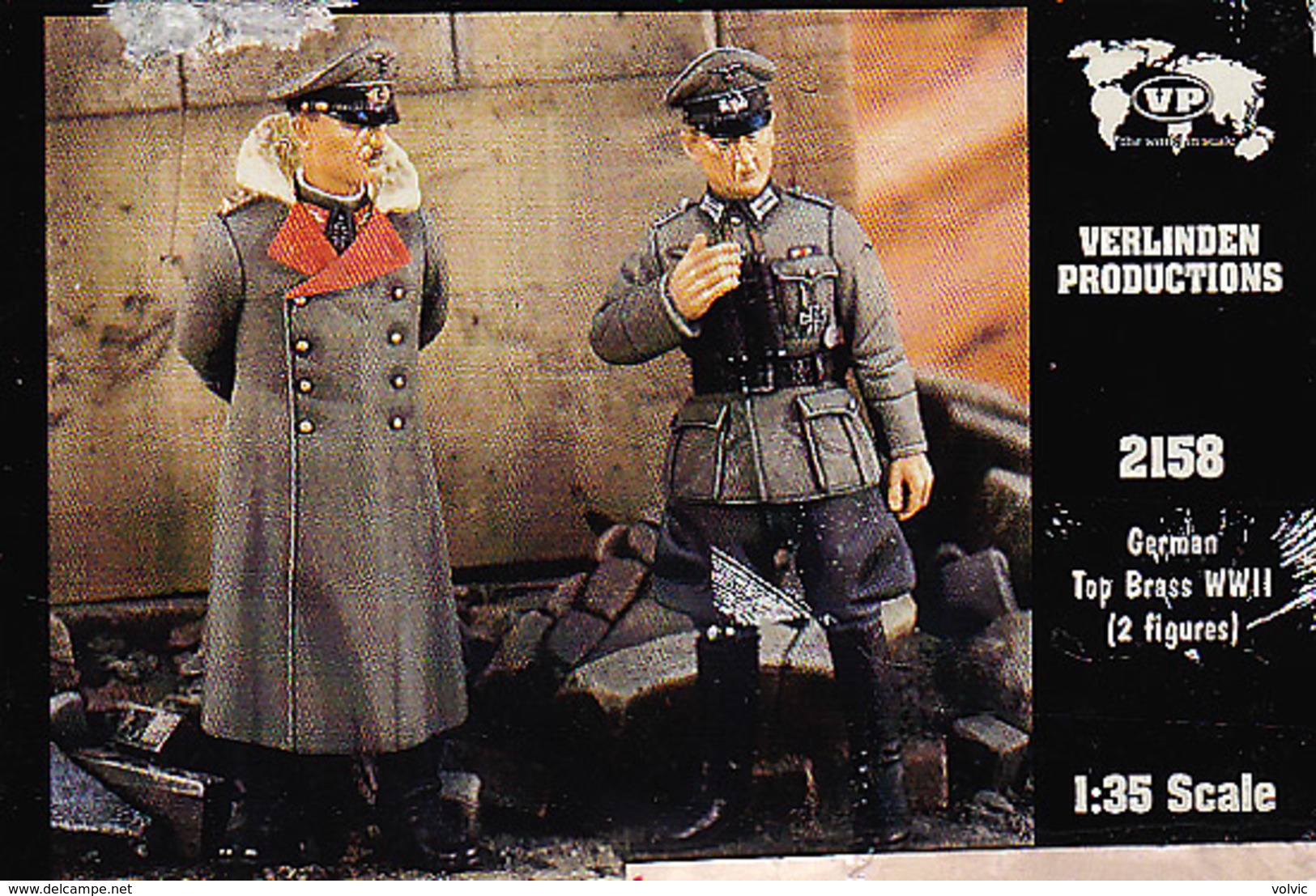 - VERLINDEN - Figurines German Top Brass WWII ( 2 Figurines ) - 1/35°- Réf 2158 - Figurines