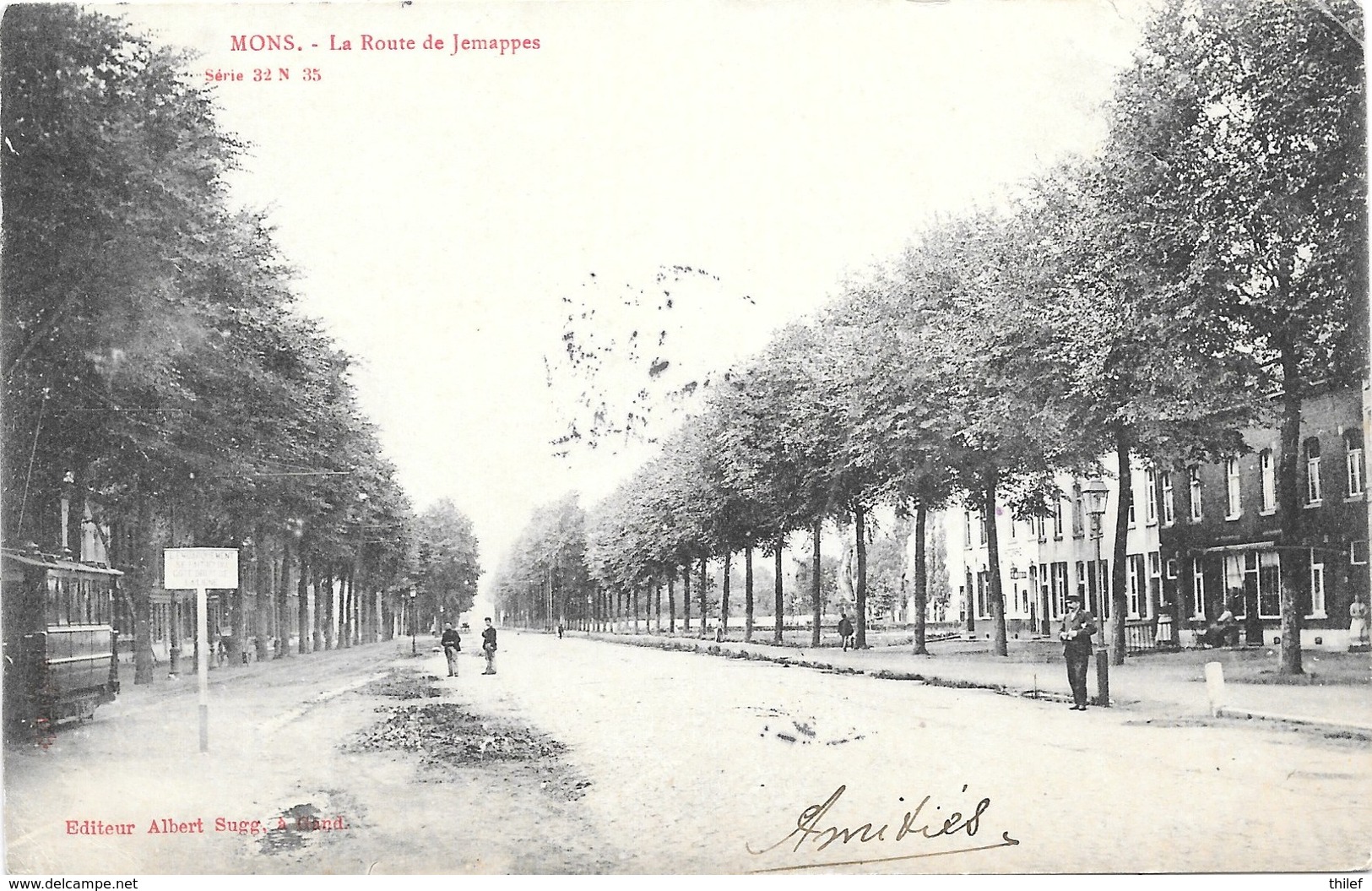Mons NA56: La Route De Jemappes 1906 - Mons