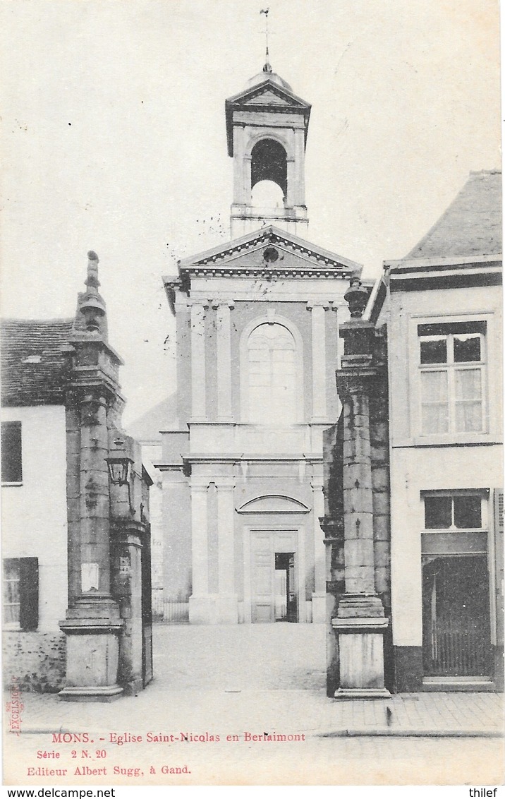 Mons NA57: Eglise Saint-Nicolas En Berlaimont 1906 - Mons