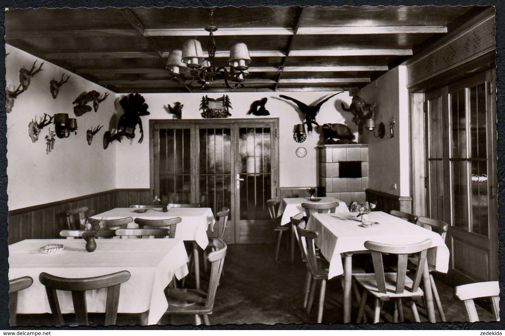 D0087 - Haslach - Gasthaus Zum Storchen Innenansicht Jägerstube - Gaststätte - Foto Grüninger - Haslach