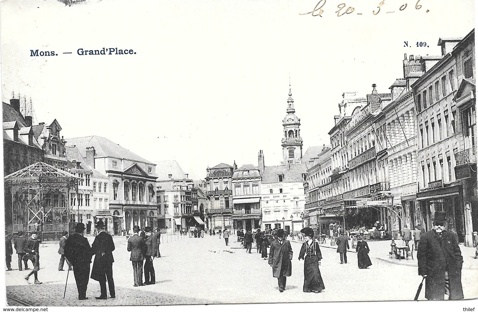Mons NA63: Grand'Place 1906 - Mons
