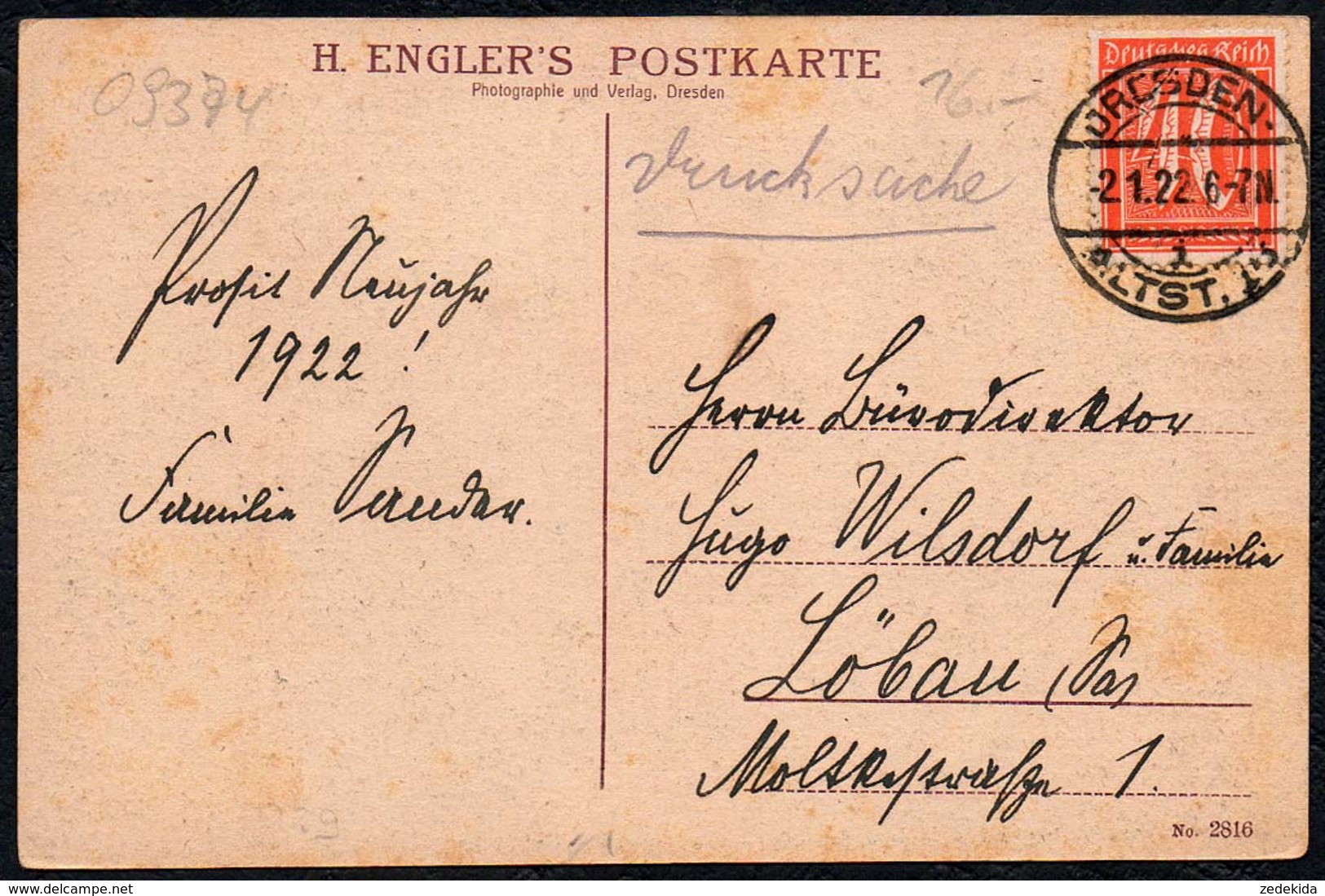 D0089 - Gelenau - König Albert Heim - H. Engler Dresden - Gelenau