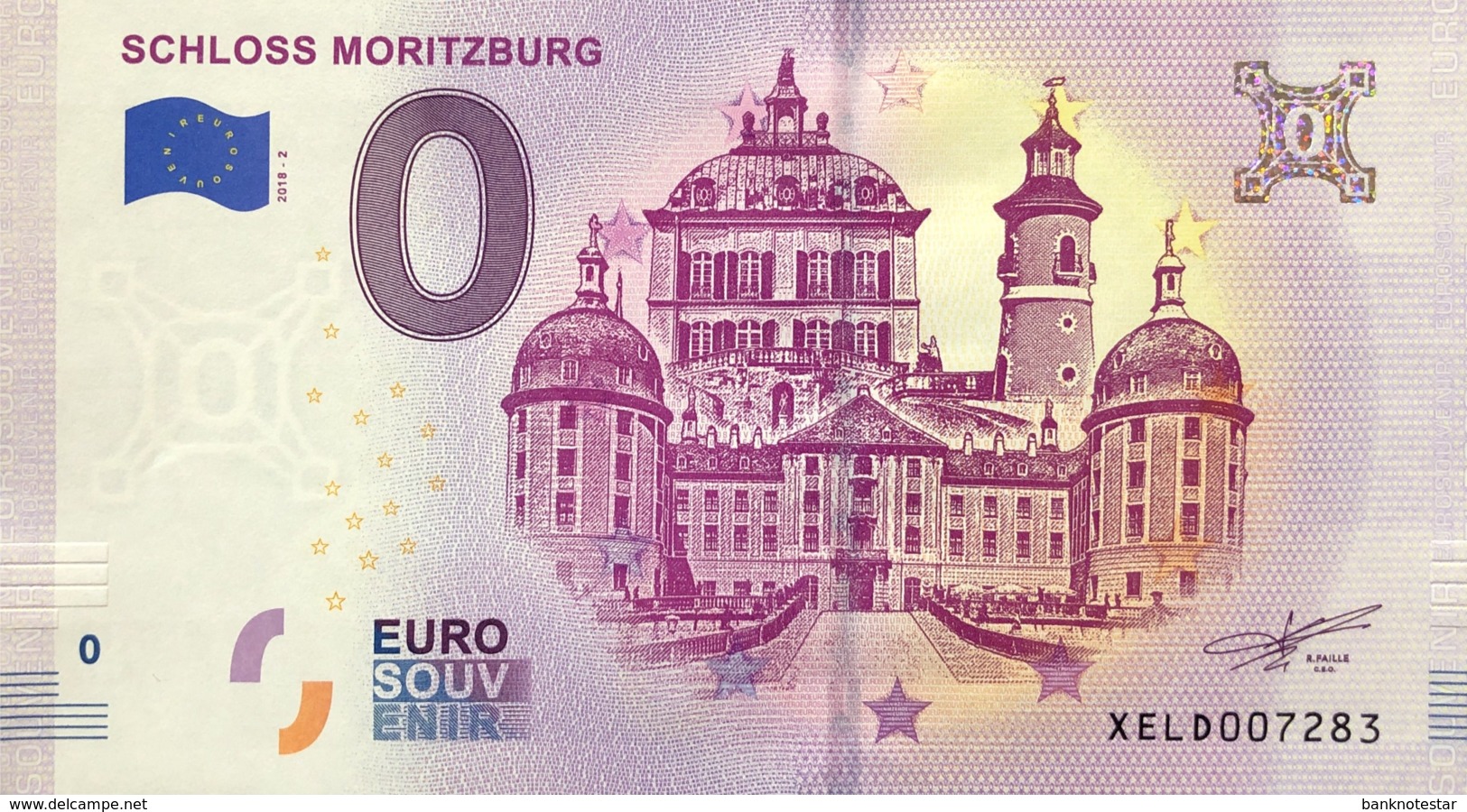 0 Euro Banknote - Moritzburg Castle/Saxony 2018-2 - UNC - Sonstige – Europa