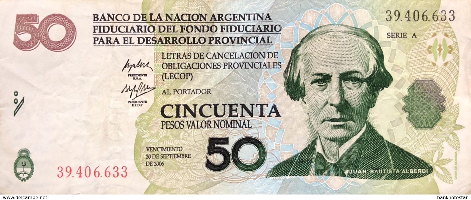 Argentina 50 Pesos, P-S3104 - Very Fine - Argentinien