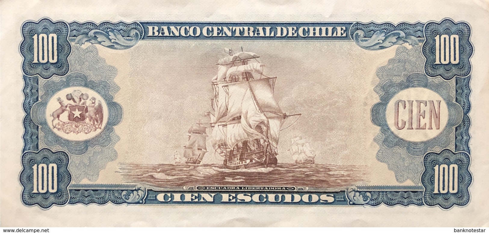 Chile 100 Escudos, P-141 - Extremely Fine - Chile