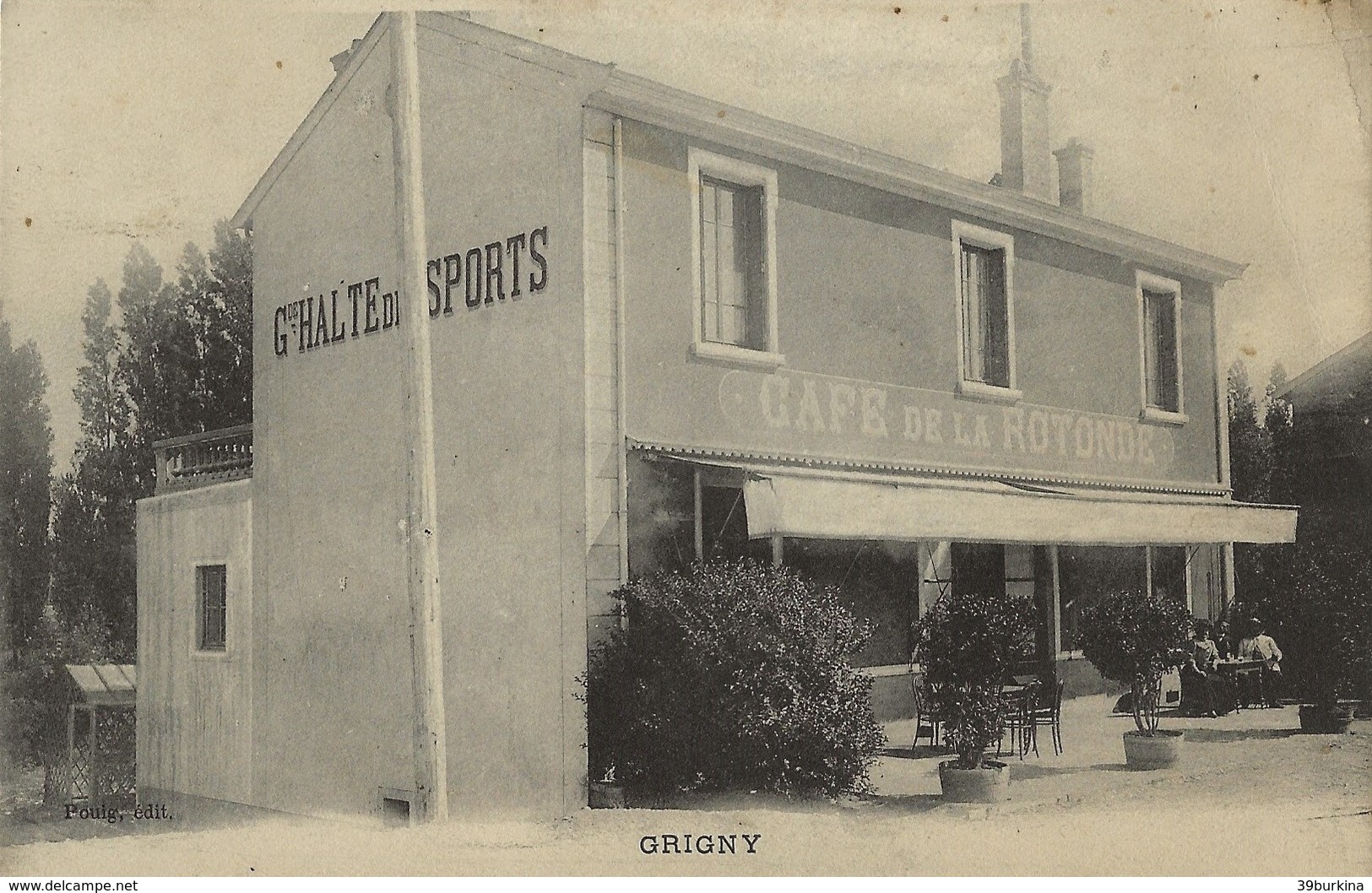 GRIGNY Café De La Rotonde  1905/30 - Grigny