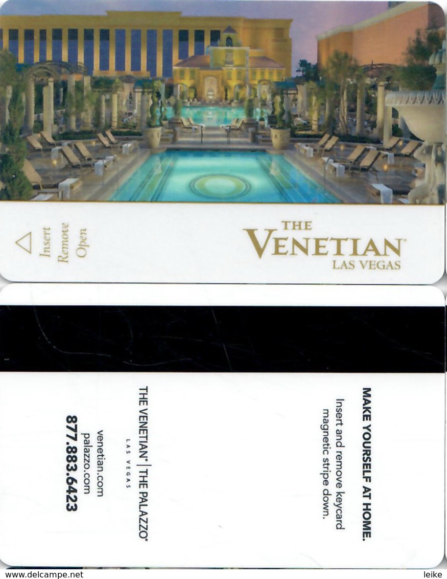 The Venetian13933-1883 ------key Card, Room Key, Schlusselkarte, Hotelkarte - Cartas De Hotels