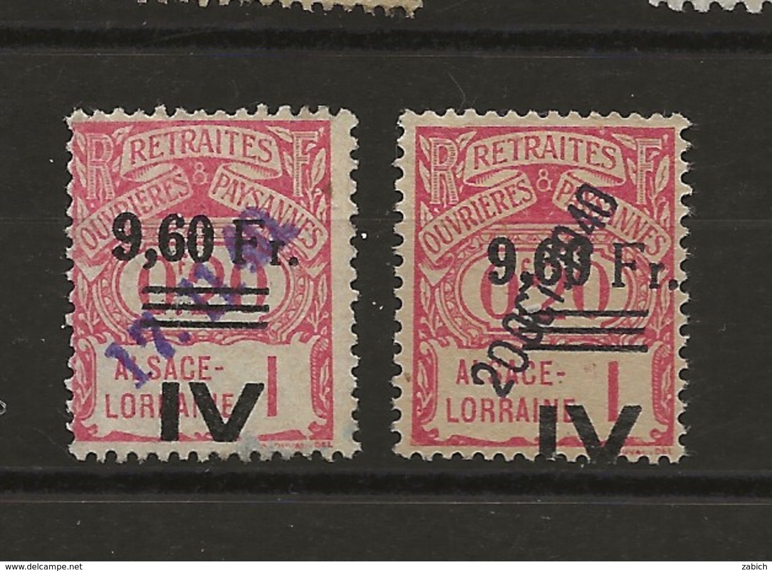 FISCAUX  FRANCE SOCIO-POSTAUX D'ALSACE LORAINNE N°164 9F60 Sur 0,20 Rose Blanc Et GC - Altri & Non Classificati