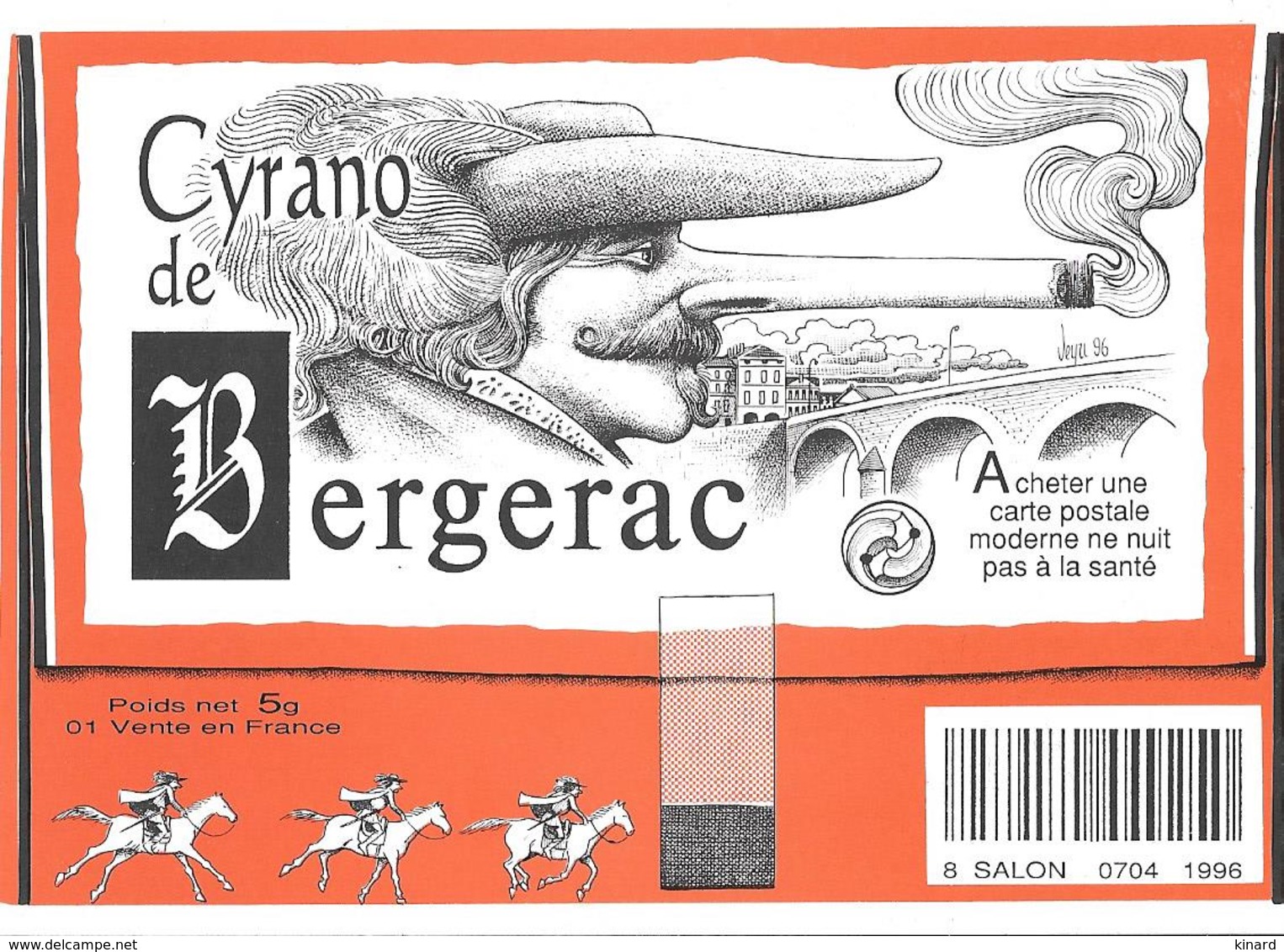 DEDICACE ORIGINALE...DE BERNARD VEYRI.....CYRANO..BERGERAC....1996  TIRAGE  200 EXPL - Veyri, Bernard