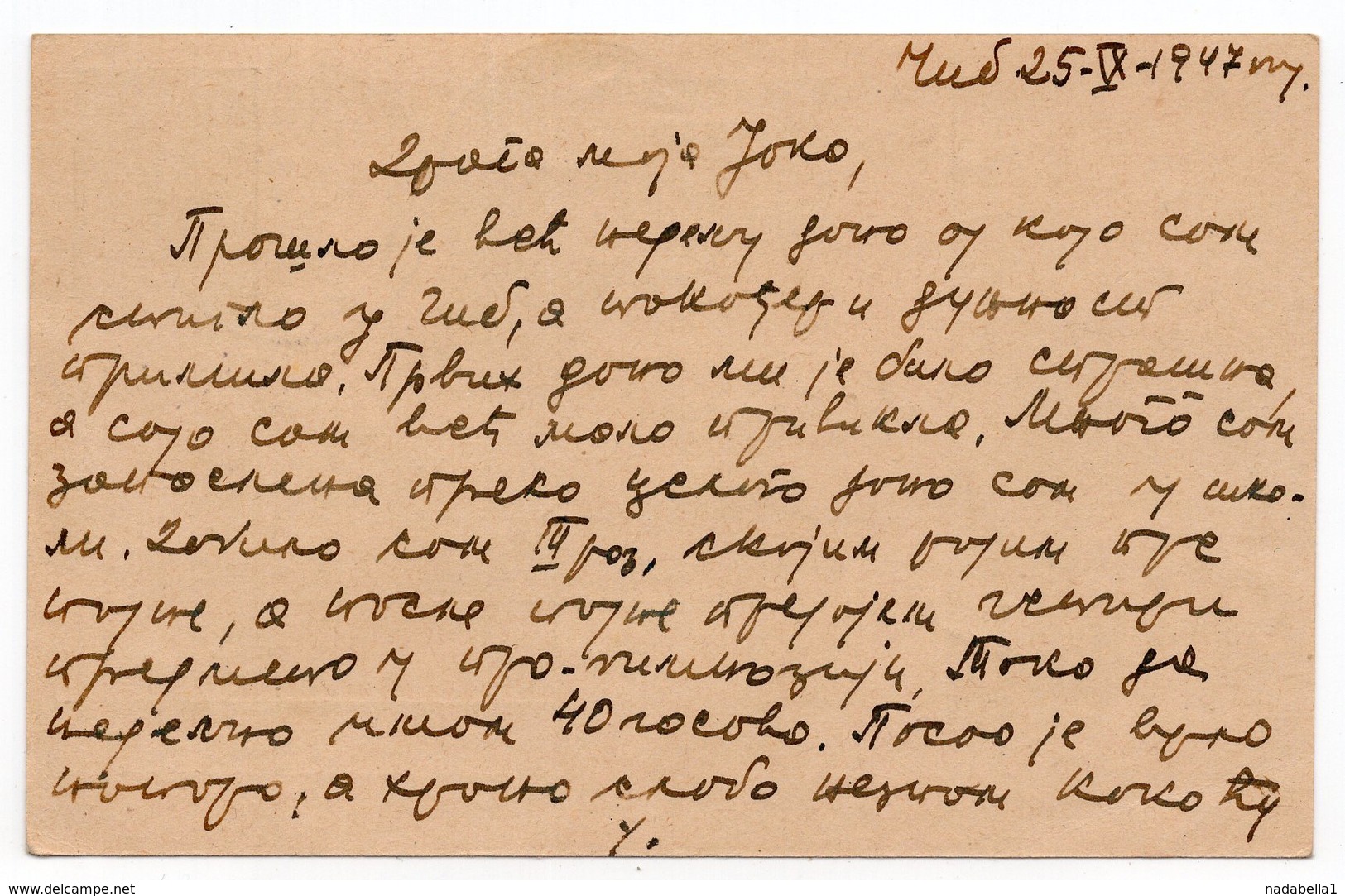 25.09.1947 YUGOSLAVIA, SERBIA, ČIB/ČELAREVO TO SR. KARLOVCI, TITO 1.50 DIN, STATIONERY CARD, USED - Interi Postali