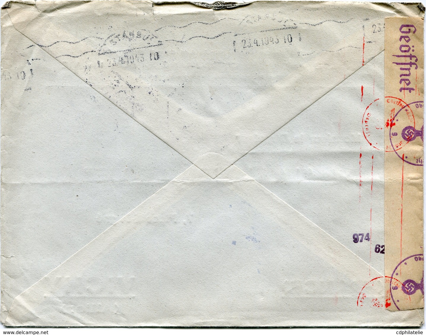 TURQUIE LETTRE CENSUREE DEPART GALATA 23-4-1943 POUR LA FRANCE - Lettres & Documents