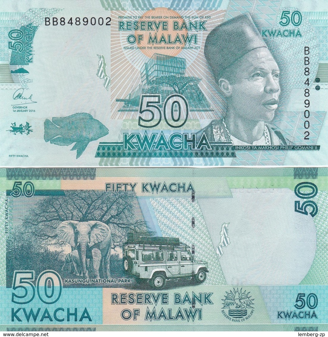 Malawi - 50 Kwacha 2016 UNC Lemberg-Zp - Malawi