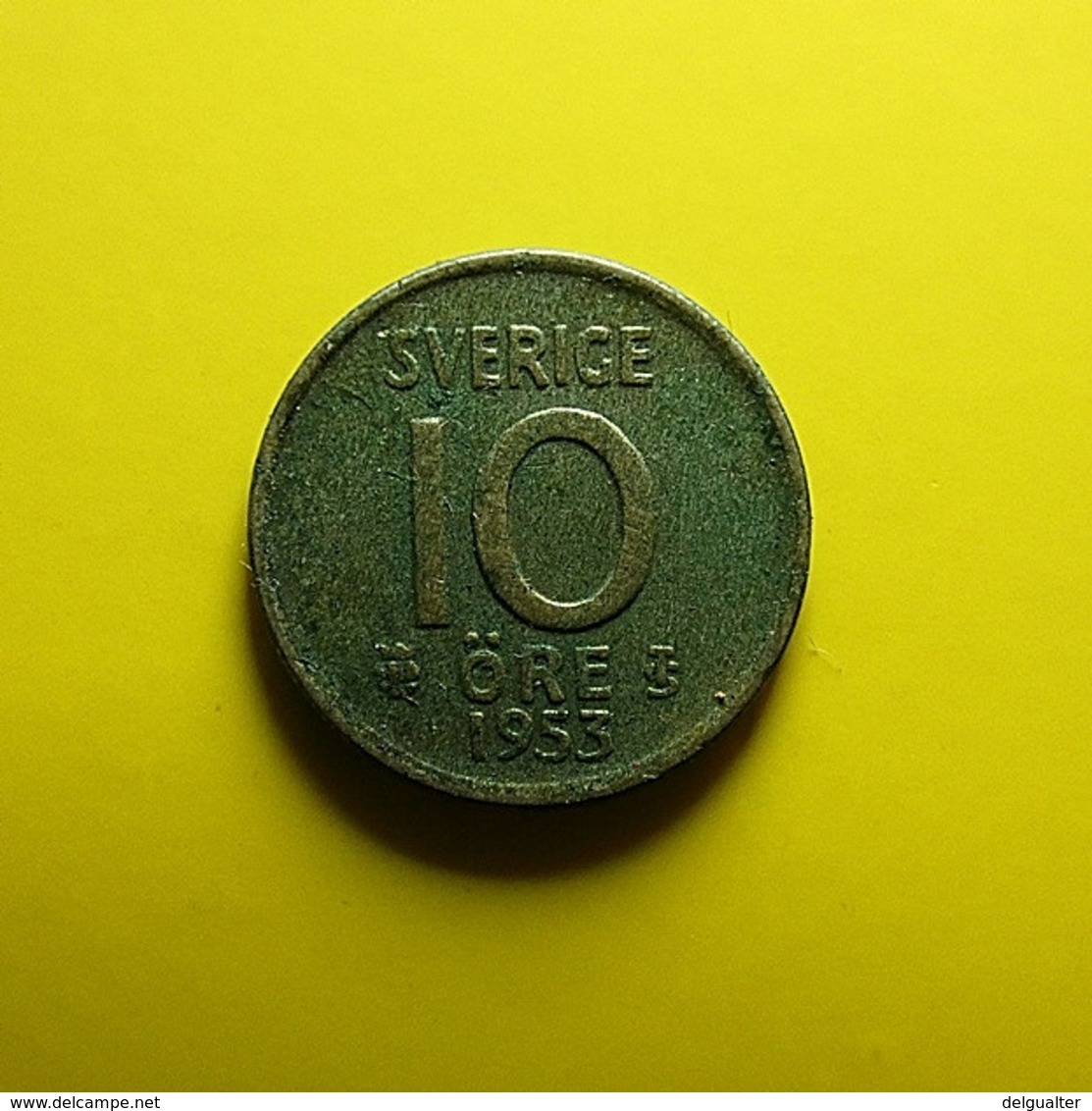 Sweden 10 Ore 1953 Silver - Suecia