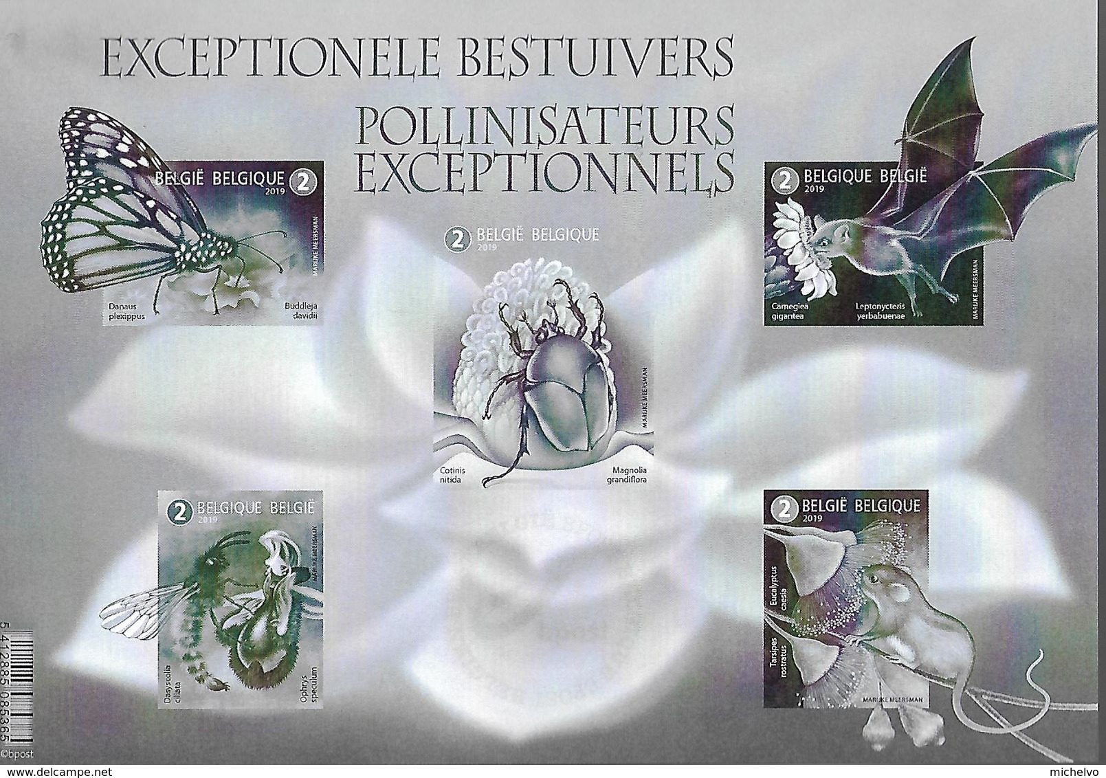 Belg. 2019 - POLLINISATEURS EXCEPTIONNELS (NON DENTELE) - Unused Stamps