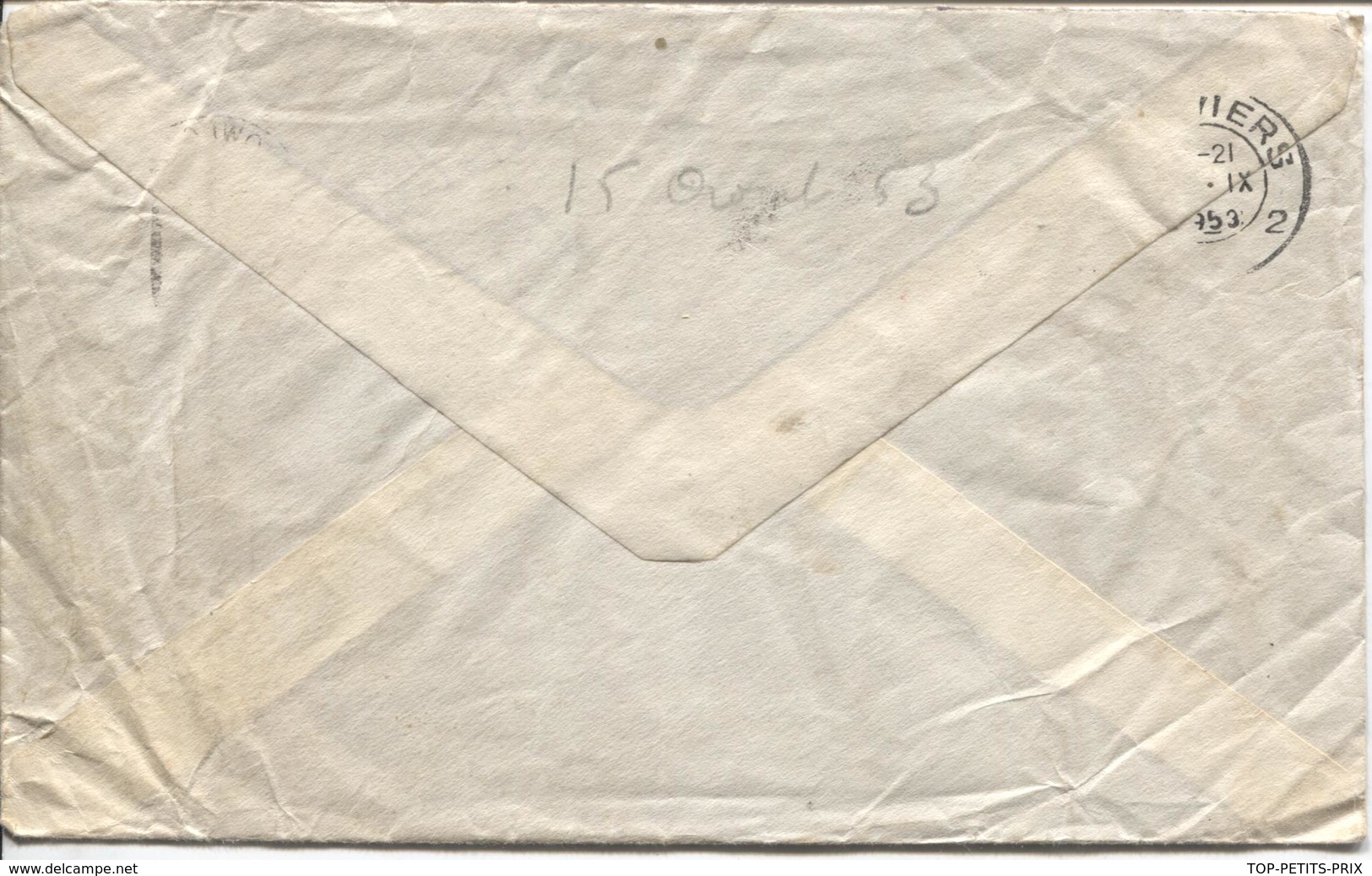 REF46/ Hong-Kong Cover 1953 > Belgium - Lettres & Documents