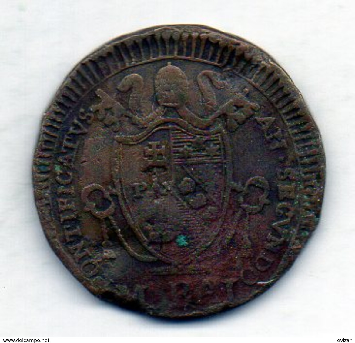 VATICANO, 1/2 Baiocco, Copper, Year 1802, KM #1265 - Vaticano