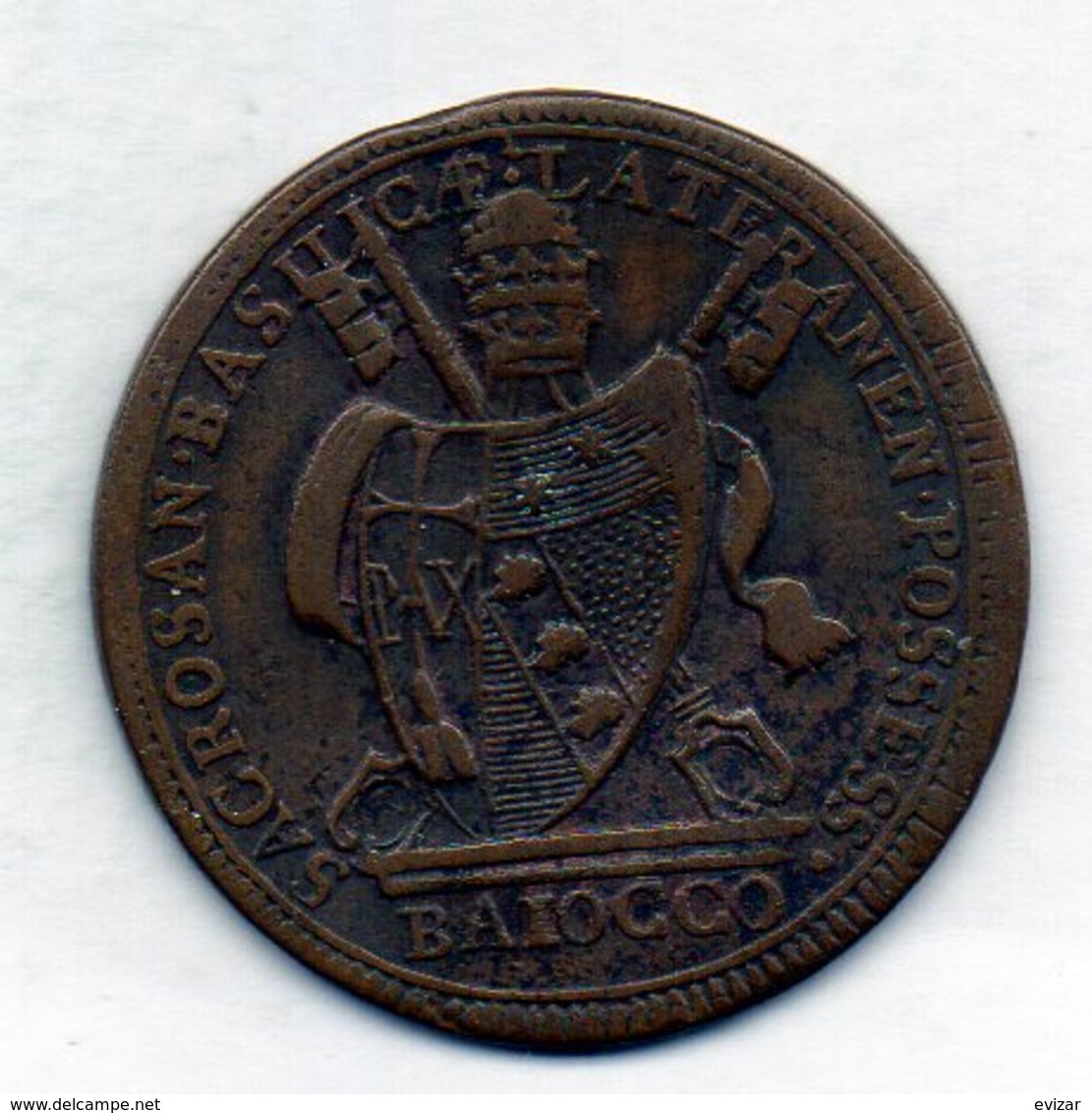 VATICANO, 1 Baiocco, Copper, Year 1801, KM #1263 - Vaticano (Ciudad Del)