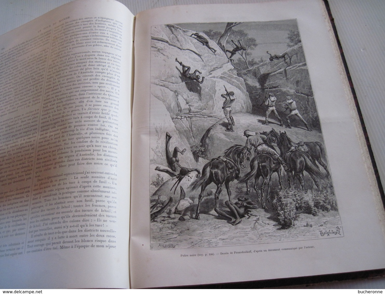 Livre Le Tour du Monde  1er Semestre 1889 M. EDOUARD CHARTON 354 pages plus de 250 gravures  TBE taches d'humidité