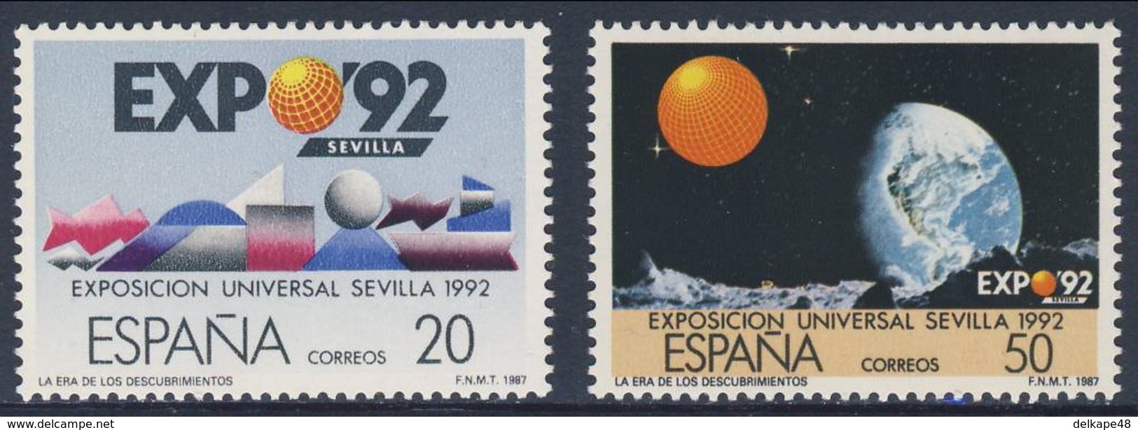 Spain Espana 1987 Mi 2758 /9 YT 2493 /4 Sc 2506 /7 SG 2897 /8 * MH -  "EXPO 92" World's Fair / Weltausstellung EXPO ’92 - 1992 – Siviglia (Spagna)