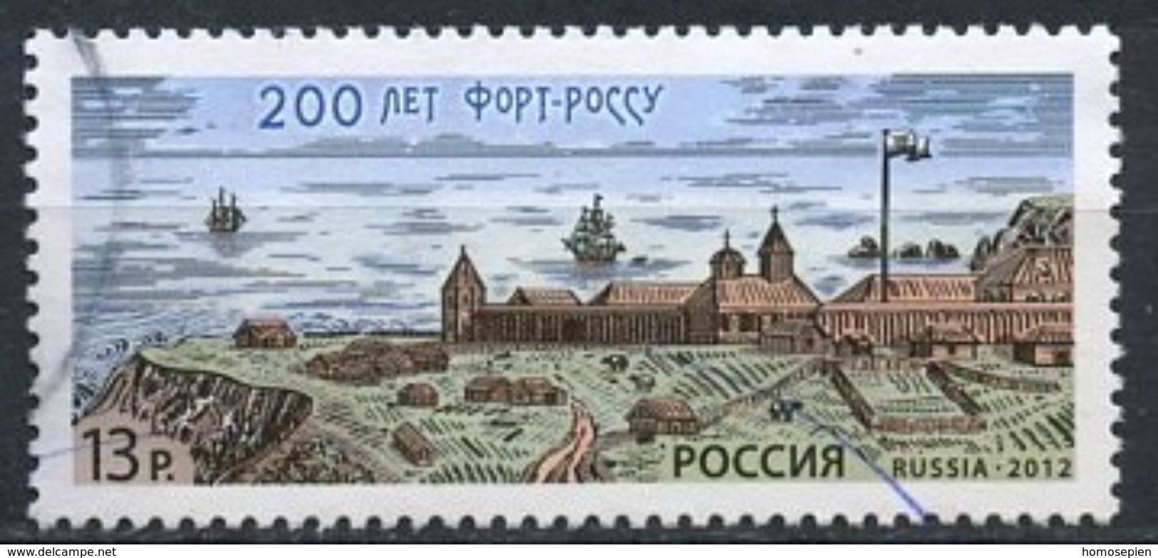 Russie - Russia - Russland 2012 Y&T N°7337 - Michel N°1865 (o) - 13r Fort Ross - Gebraucht